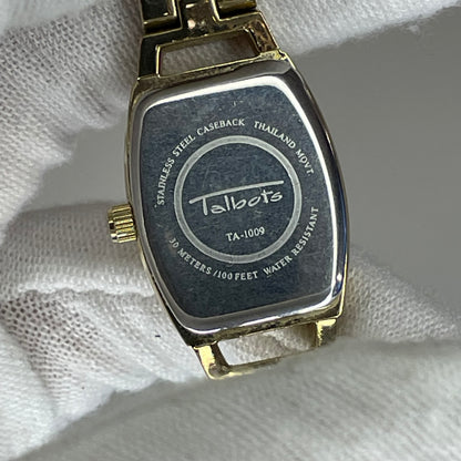 Reloj Joya Talbots Mujer TA-1009 Años 2000 Caja tonneau Geometría Art Déco