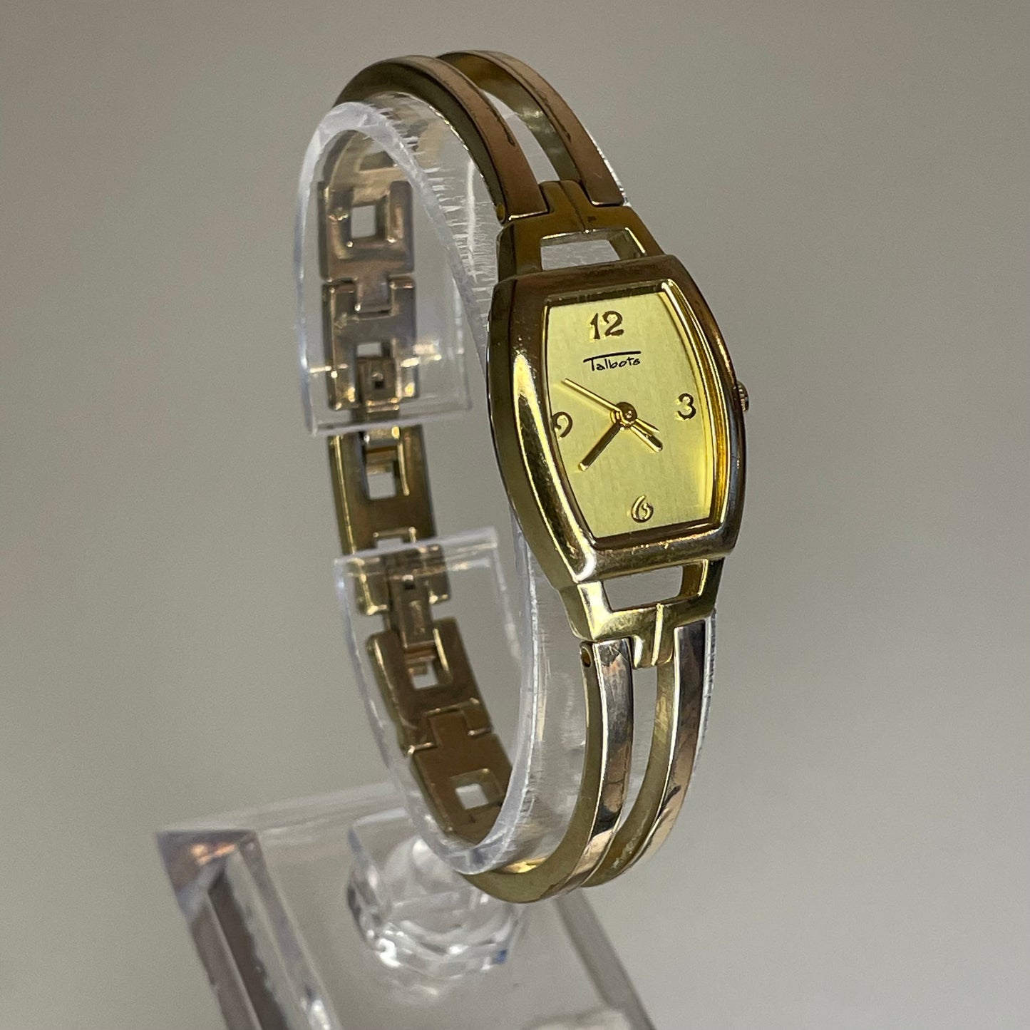 Reloj Joya Talbots Mujer TA-1009 Años 2000 Caja tonneau Geometría Art Déco