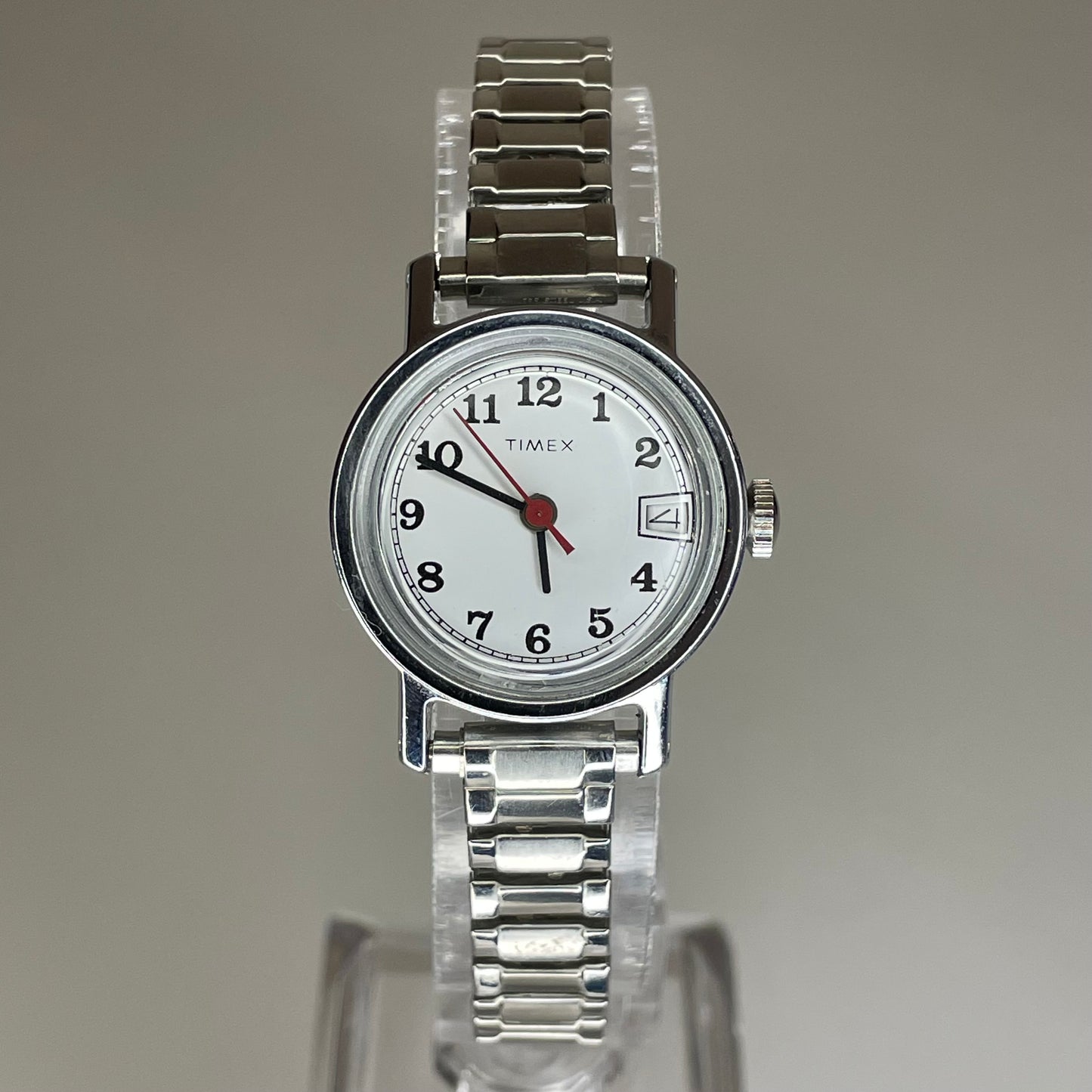 Reloj de mujer Timex Date A Cuerda Año 1979 pulsera expandible original Funciona Perfecto