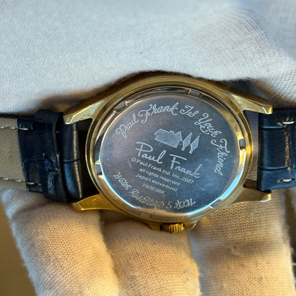 Reloj Paul Frank Timekeeper 2007 Dorado Azul RARO