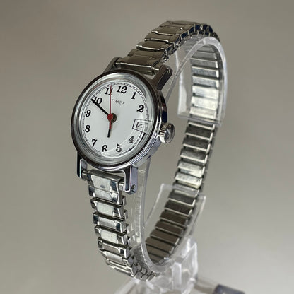 Reloj de mujer Timex Date A Cuerda Año 1979 pulsera expandible original Funciona Perfecto