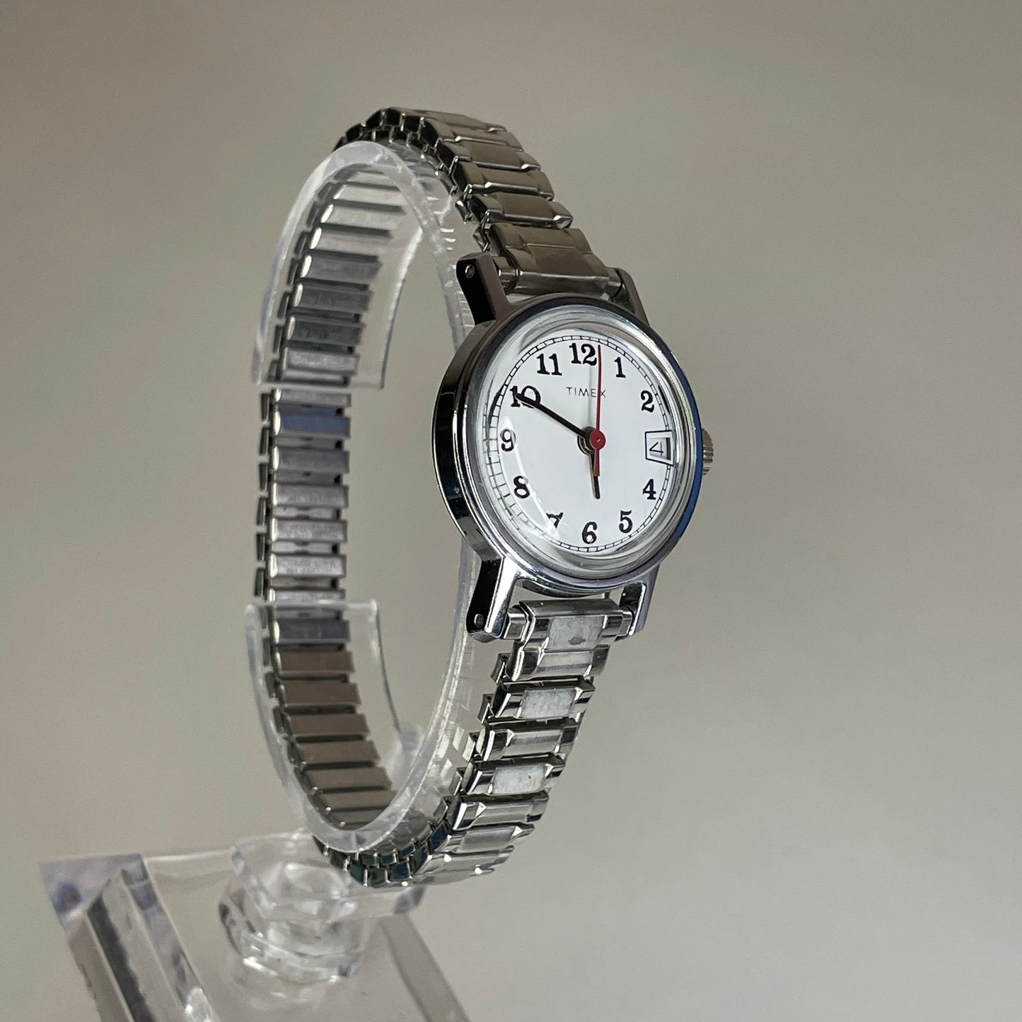 Reloj de mujer Timex Date A Cuerda Año 1979 pulsera expandible original Funciona Perfecto