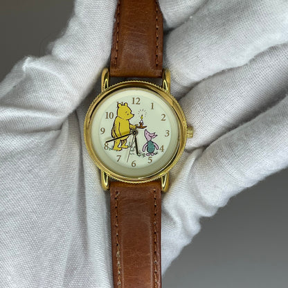 Reloj Ingersoll Classic Pooh Año 1998 Dial Iluminado con Pooh y Piglet MUY RARO Impecable