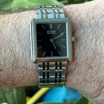 Reloj Citizen Stiletto Unisex Eco-Drive Solar Negro 2011 Zafiro
