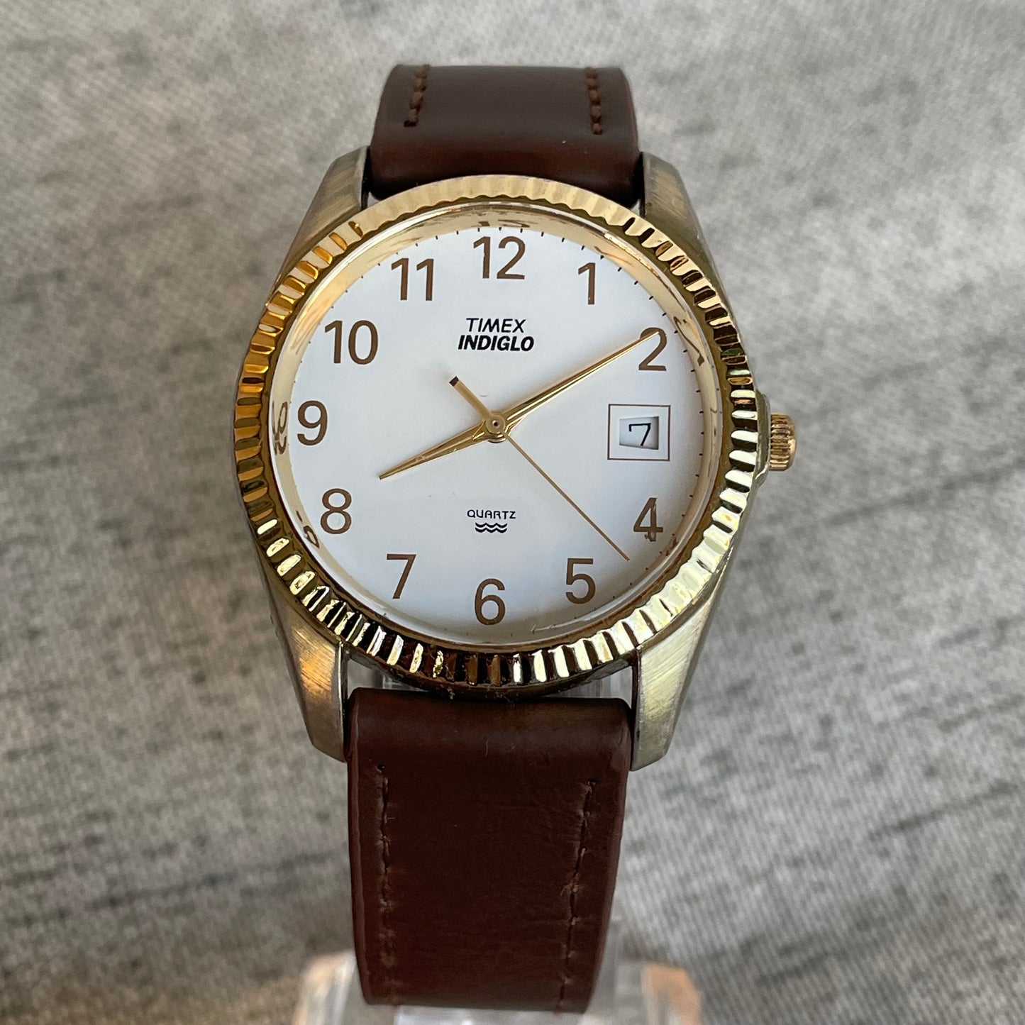 Reloj Timex Indiglo Hombre Primeros Indiglo Años 90s Dorado