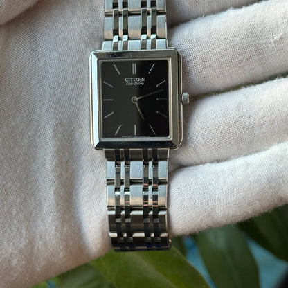 Reloj Citizen Stiletto Unisex Eco-Drive Solar Negro 2011 Zafiro