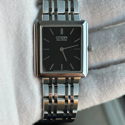Reloj Citizen Stiletto Unisex Eco-Drive Solar Negro 2011 Zafiro