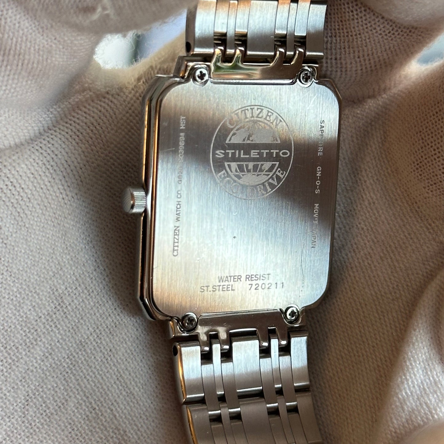 Reloj Citizen Stiletto Unisex Eco-Drive Solar Negro 2011 Zafiro