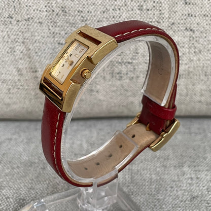 Reloj joya Ecclissi Mujer Año 2002 Rectangular Dorado Mármol Acero