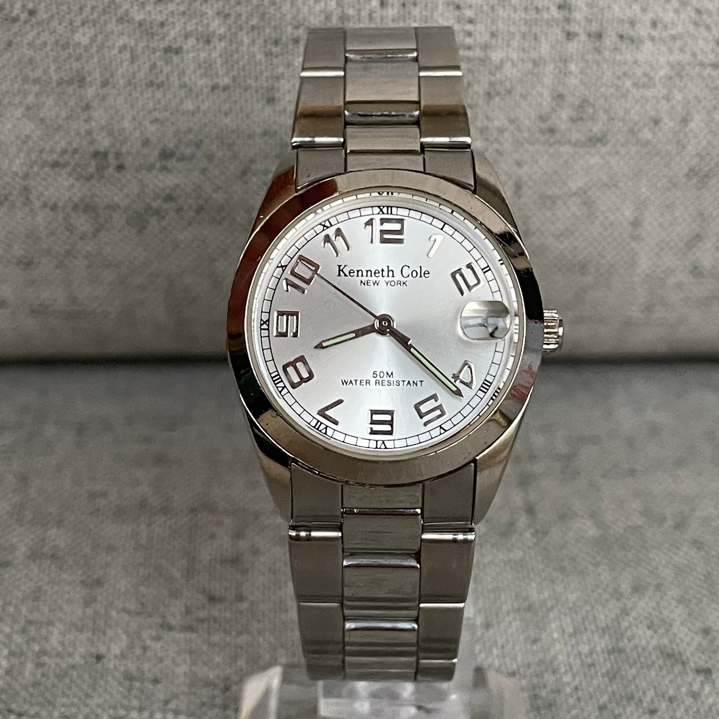 Kenneth Cole Mujer Año 2006 Acero Elegante KC4004 Fechador
