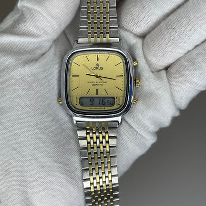 Reloj Lorus by SEIKO Ana-Digi Elab. en 1983 Doble lectura analógica y digital ÚNICO