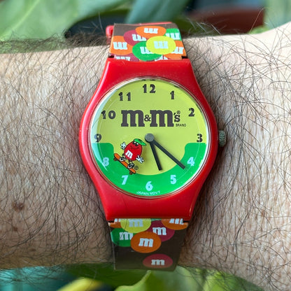 Reloj M&M’s 1994 NOS Segundero DISCO Skate Japan Movt ÚNICO