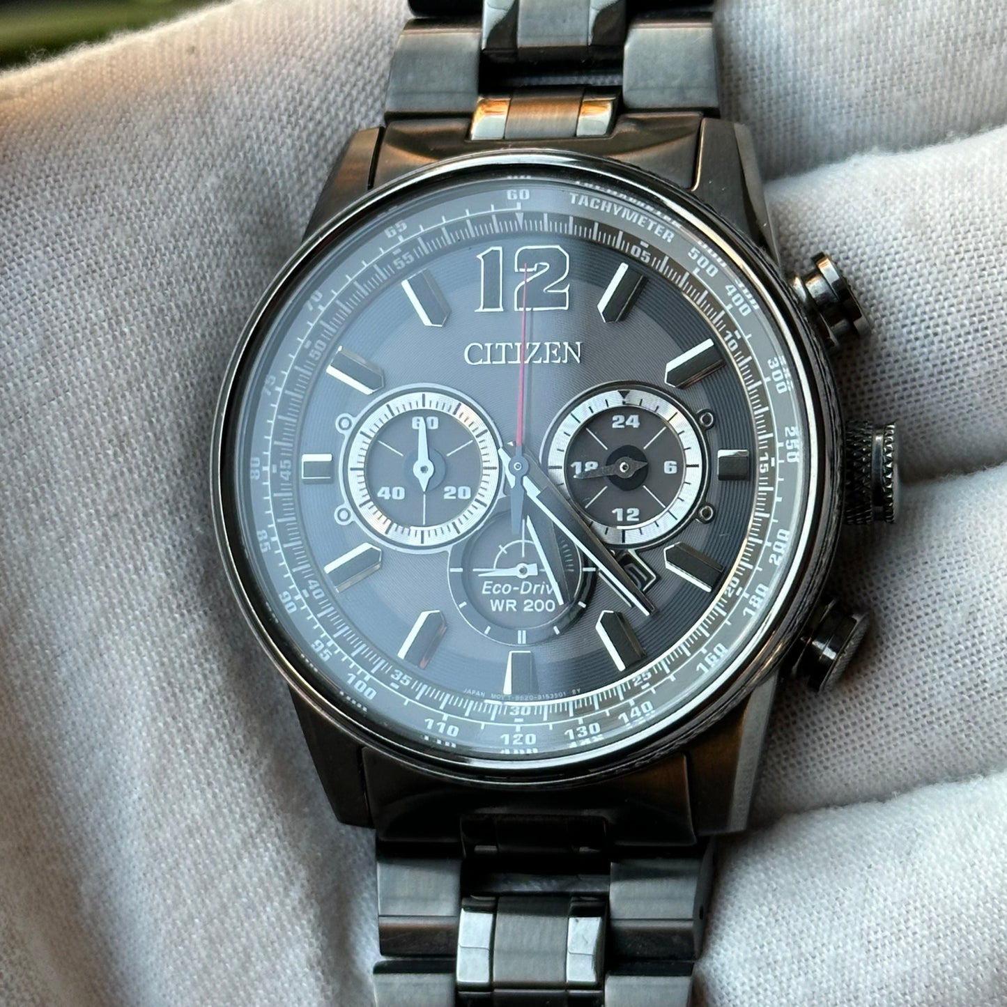 Reloj Citizen Eco-Drive WR200 Cronógrafo Negro 2017 Nighthawk