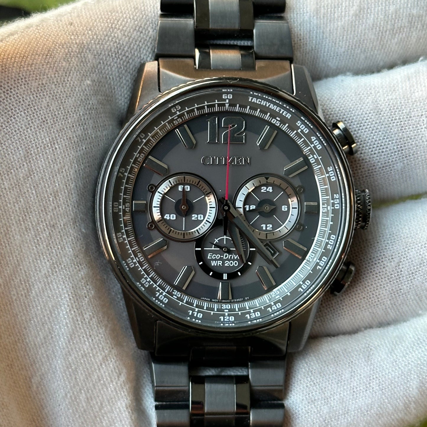 Reloj Citizen Eco-Drive WR200 Cronógrafo Negro 2017 Nighthawk