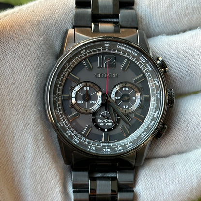 Reloj Citizen Eco-Drive WR200 Cronógrafo Negro 2017 Nighthawk