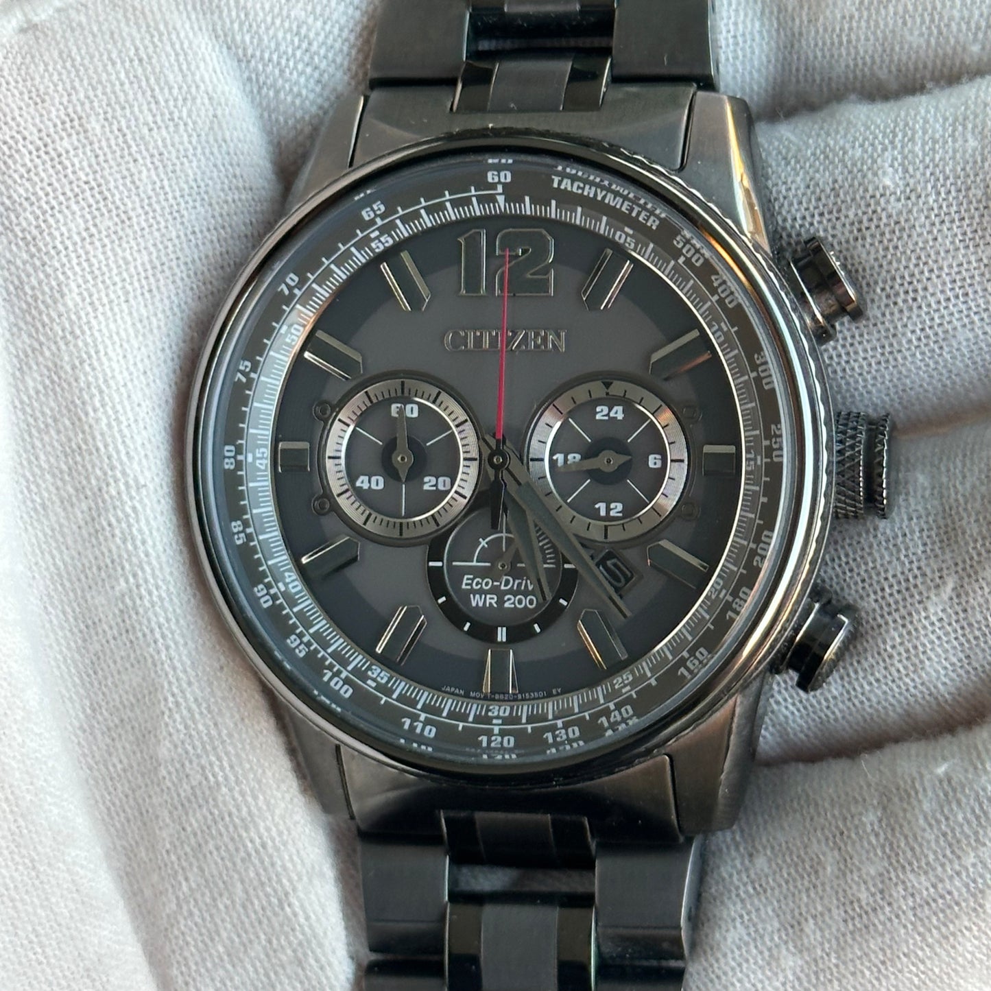 Reloj Citizen Eco-Drive WR200 Cronógrafo Negro 2017 Nighthawk
