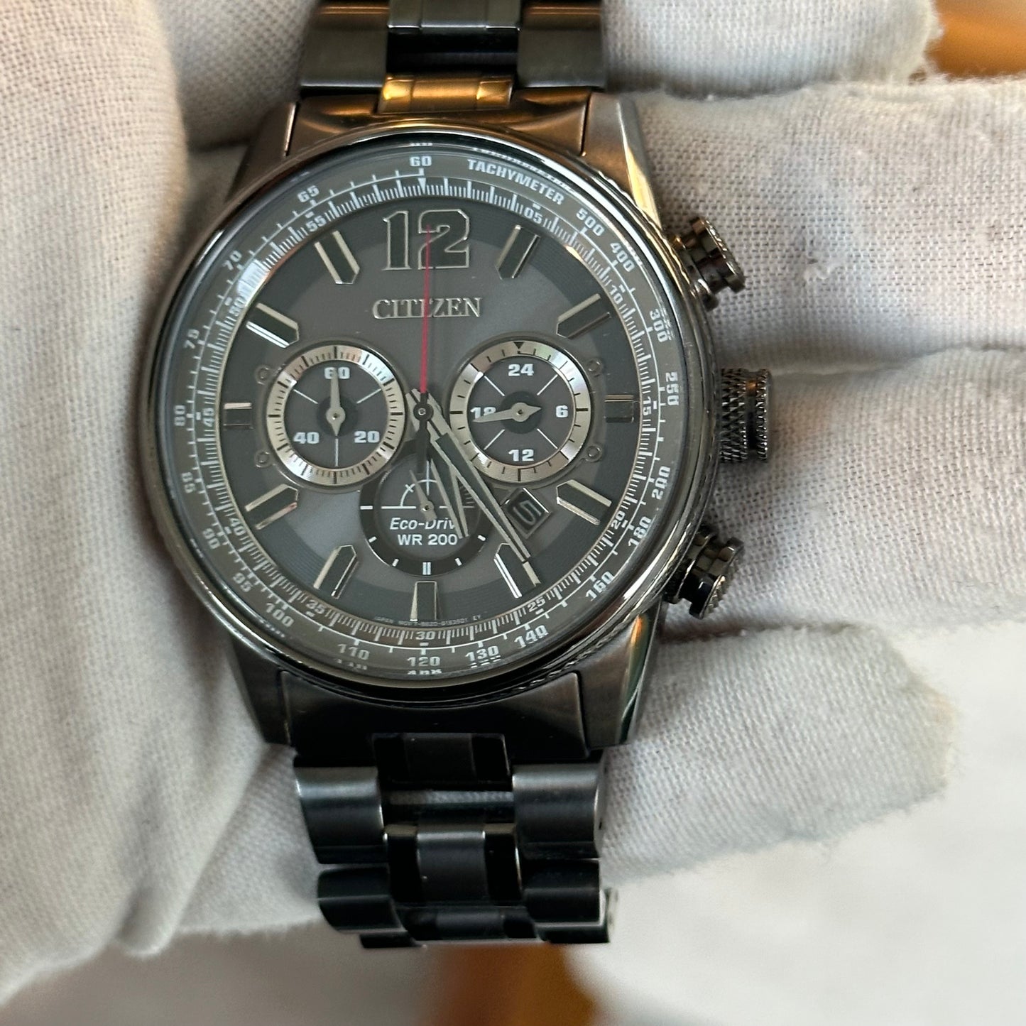 Reloj Citizen Eco-Drive WR200 Cronógrafo Negro 2017 Nighthawk