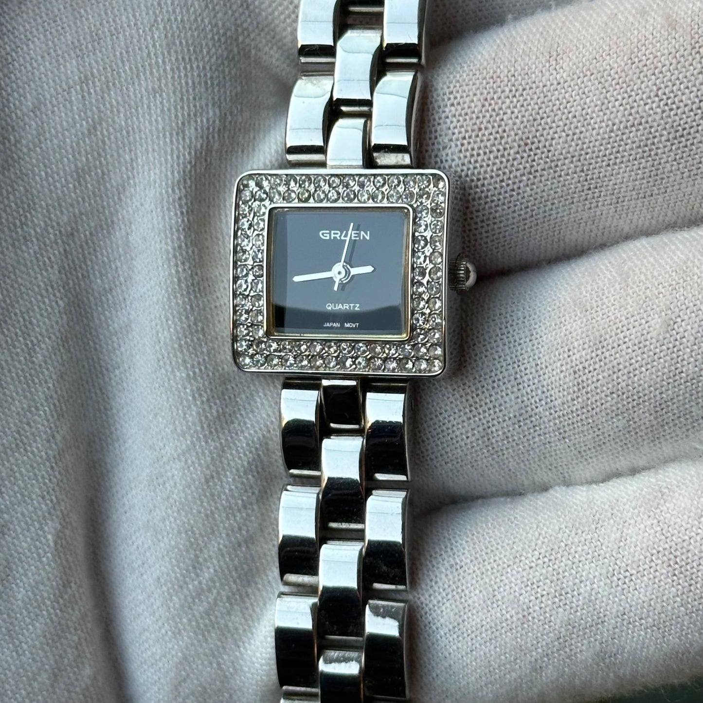 Reloj Gruen Mujer GR7337 Cristales Años 2000 escaso