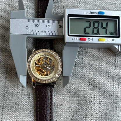 Reloj Anne Klein Mujer Automático Skeleton Cristales año 2015