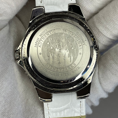 Reloj de mujer grande Disney Parks Mickey Mouse Dazzling White Año 2010 ESCASO