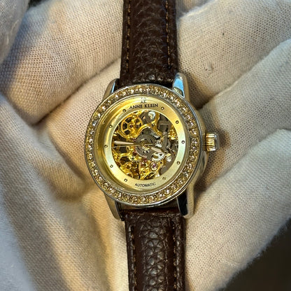 Reloj Anne Klein Mujer Automático Skeleton Cristales año 2015