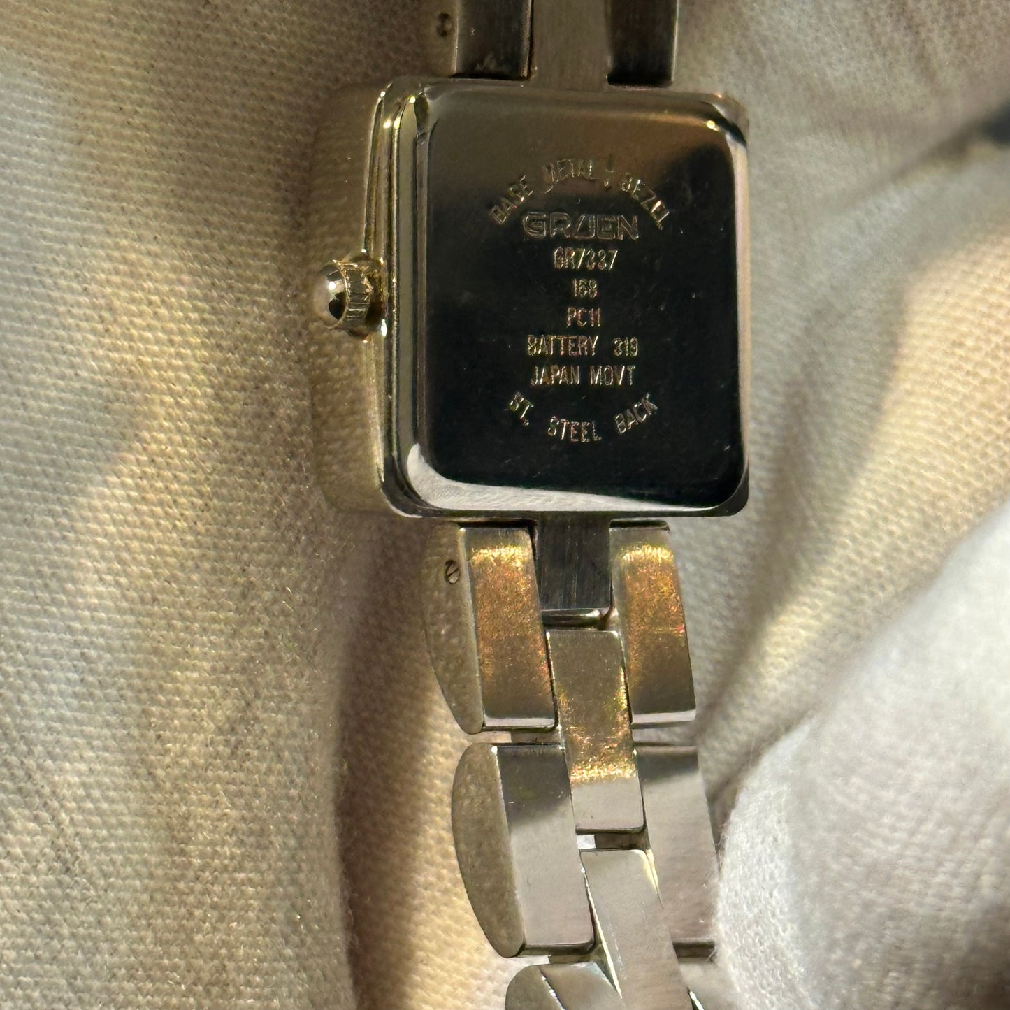 Reloj Gruen Mujer GR7337 Cristales Años 2000 escaso