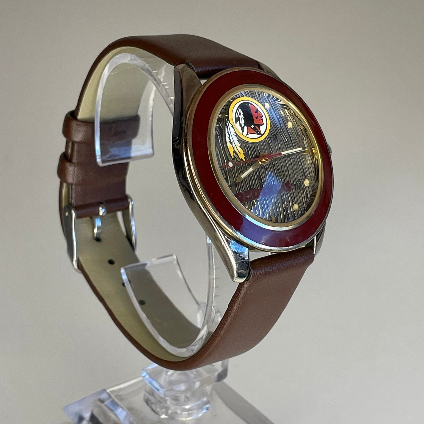 Reloj Fossil Team Washington Redskins EDICIÓN LIMITADA  Año1993 Históricos PIELES ROJAS