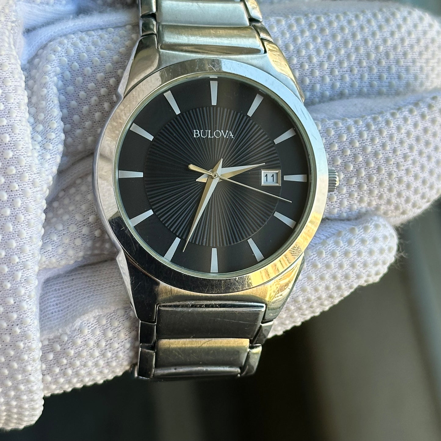 Reloj Bulova Hombre 2011 Negro Acero Integrado 1era etapa CITIZEN escaso