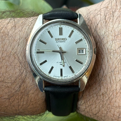 Reloj Seiko Automático Hombre Dic. 1976 Silver Dial / Calibre 7005A