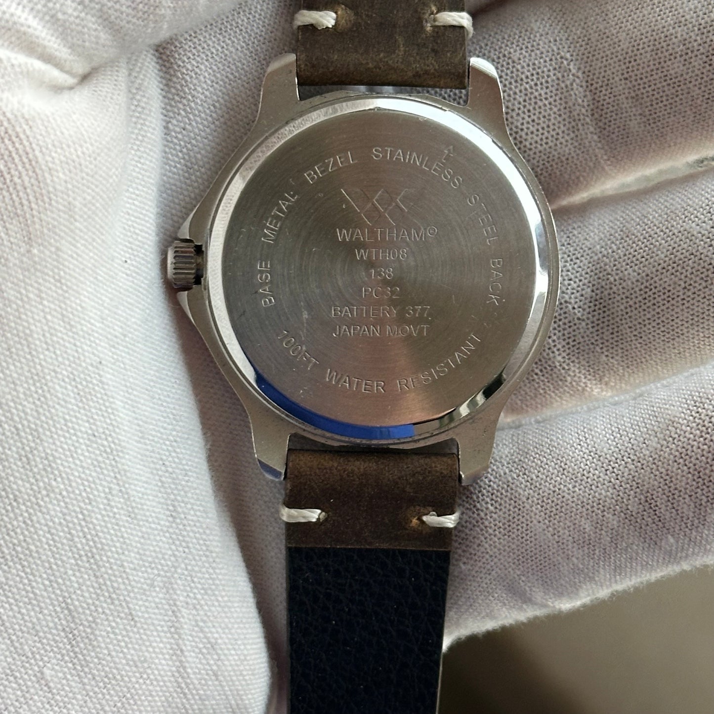 Reloj Waltham Hombre EL Light Año 2001 Field Dial Iluminado