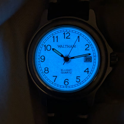 Reloj Waltham Hombre EL Light Año 2001 Field Dial Iluminado