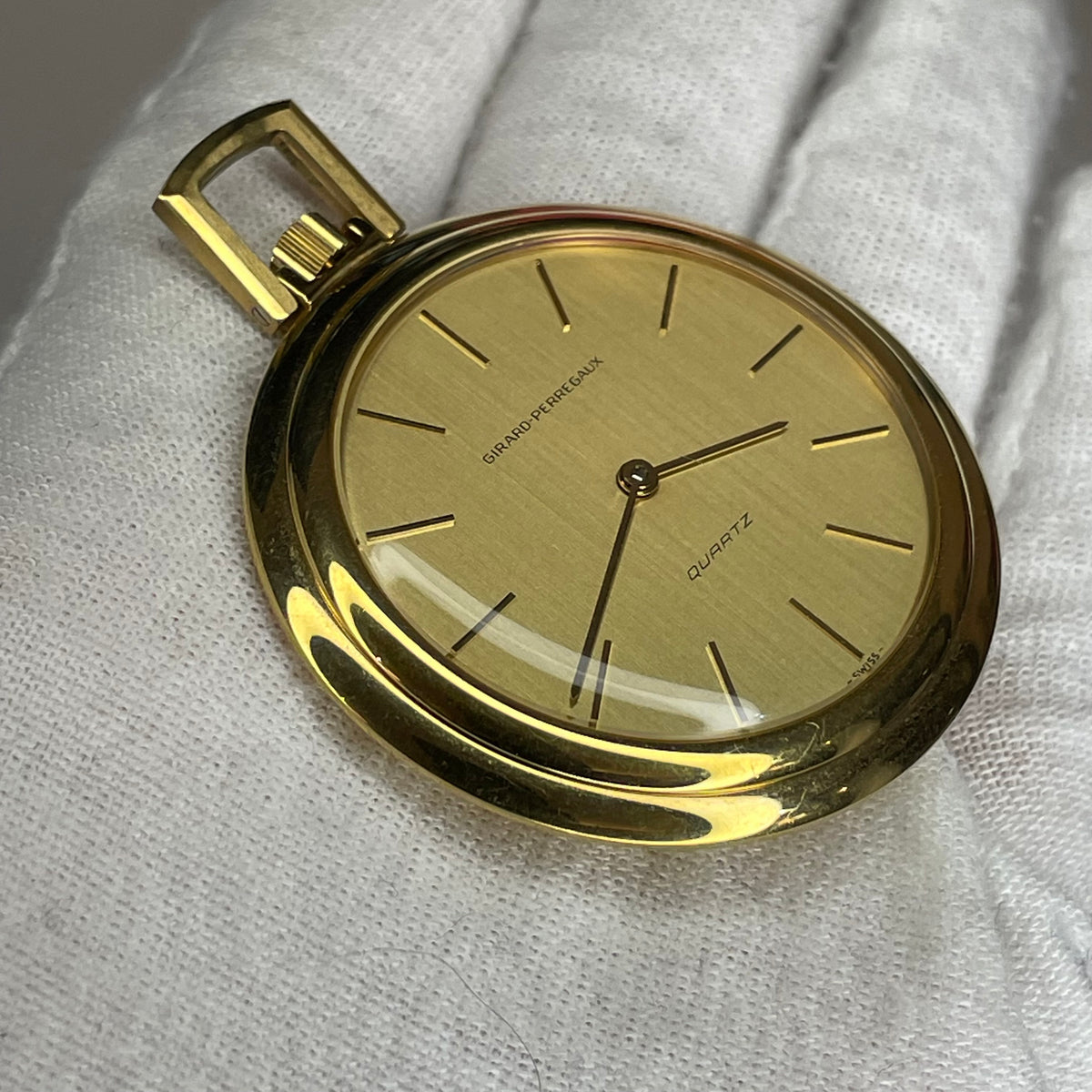 Reloj Girard-perregaux De Bolsillo Vintage Año 1979 Chapado Oro18K