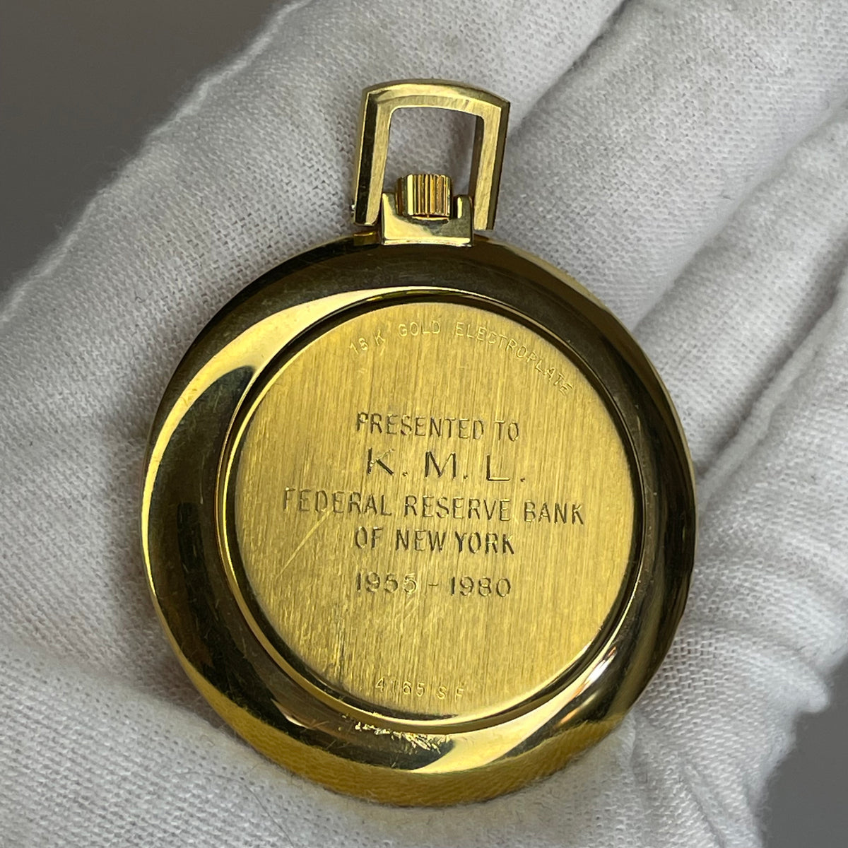 Reloj Girard-perregaux De Bolsillo Vintage Año 1979 Chapado Oro18K