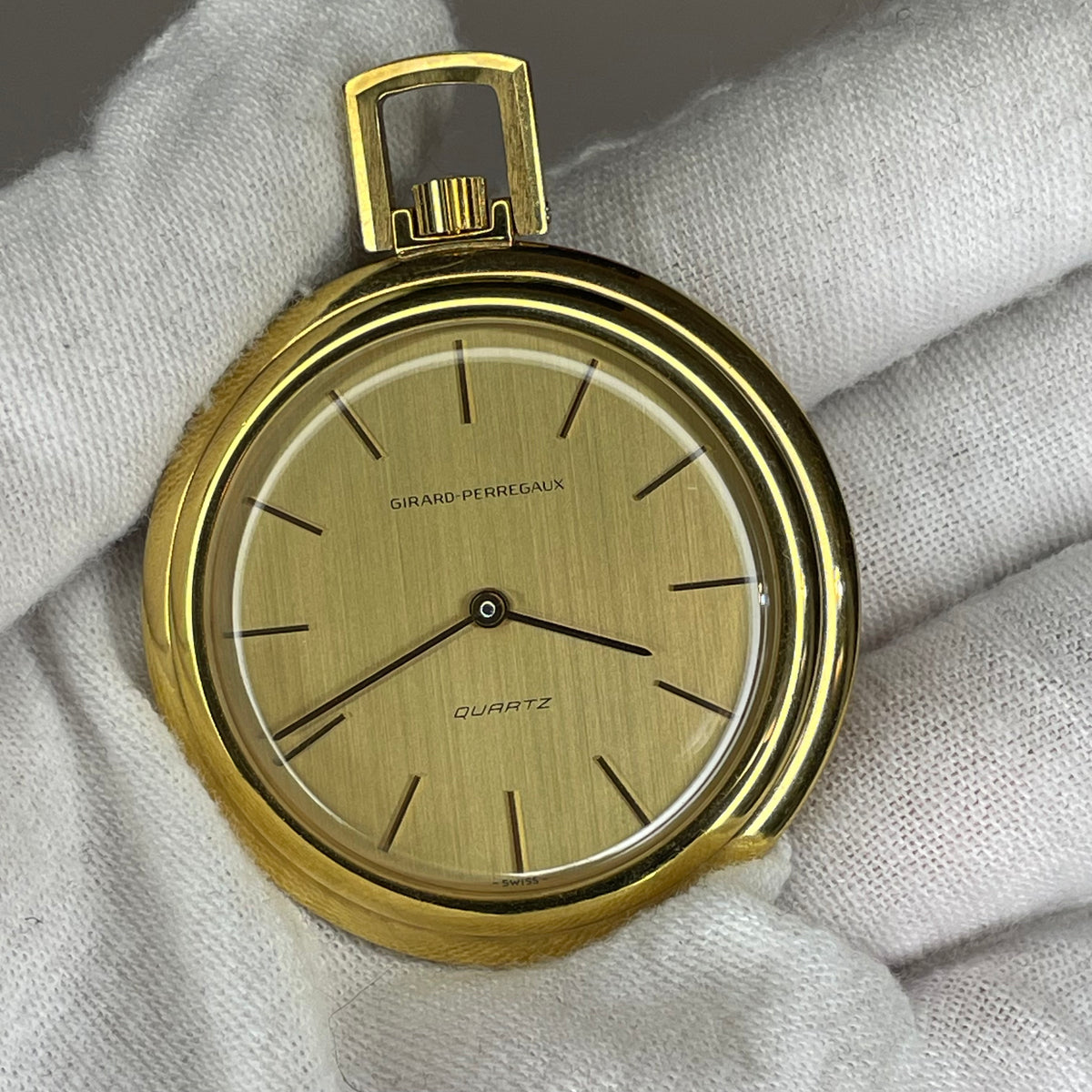 Reloj Girard-perregaux De Bolsillo Vintage Año 1979 Chapado Oro18K