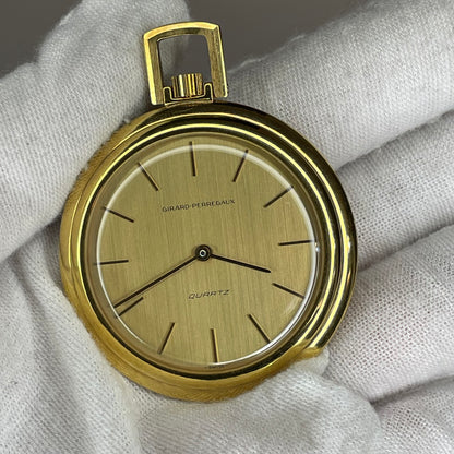 Reloj Girard-perregaux De Bolsillo Vintage Año 1979 Chapado Oro18K