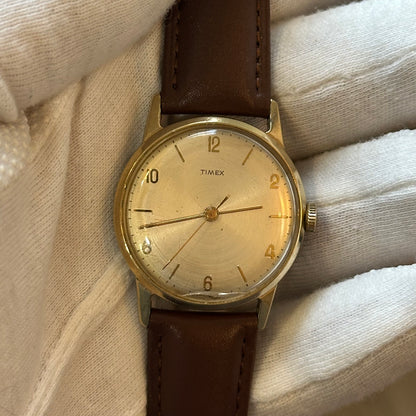 Reloj Timex Hombre A Cuerda Años 60s Champagne 34mm