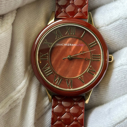 Reloj Isaac Mizrahi Cerámica  Mujer Burdeo Año 2013 IMZ588
