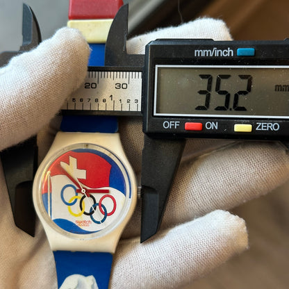 Swatch Unisex Año 1994 Juegos Olímpicos de Invierno de Lillehammer FULLSET RARO