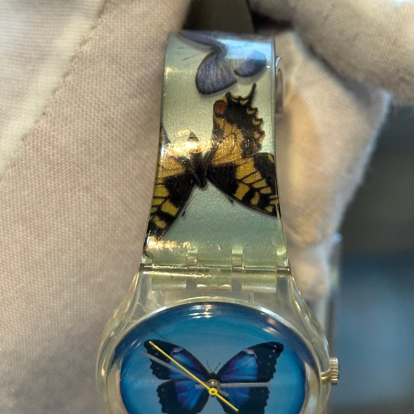 Reloj Swatch Sky Fly Mariposa Año 2000 Vintage GK347 ESCASO