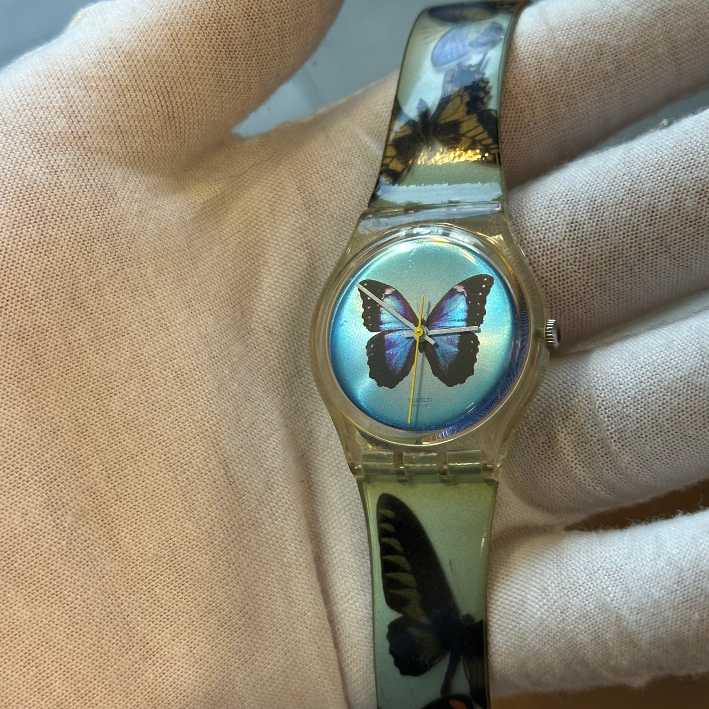 Reloj Swatch Sky Fly Mariposa Año 2000 Vintage GK347 ESCASO