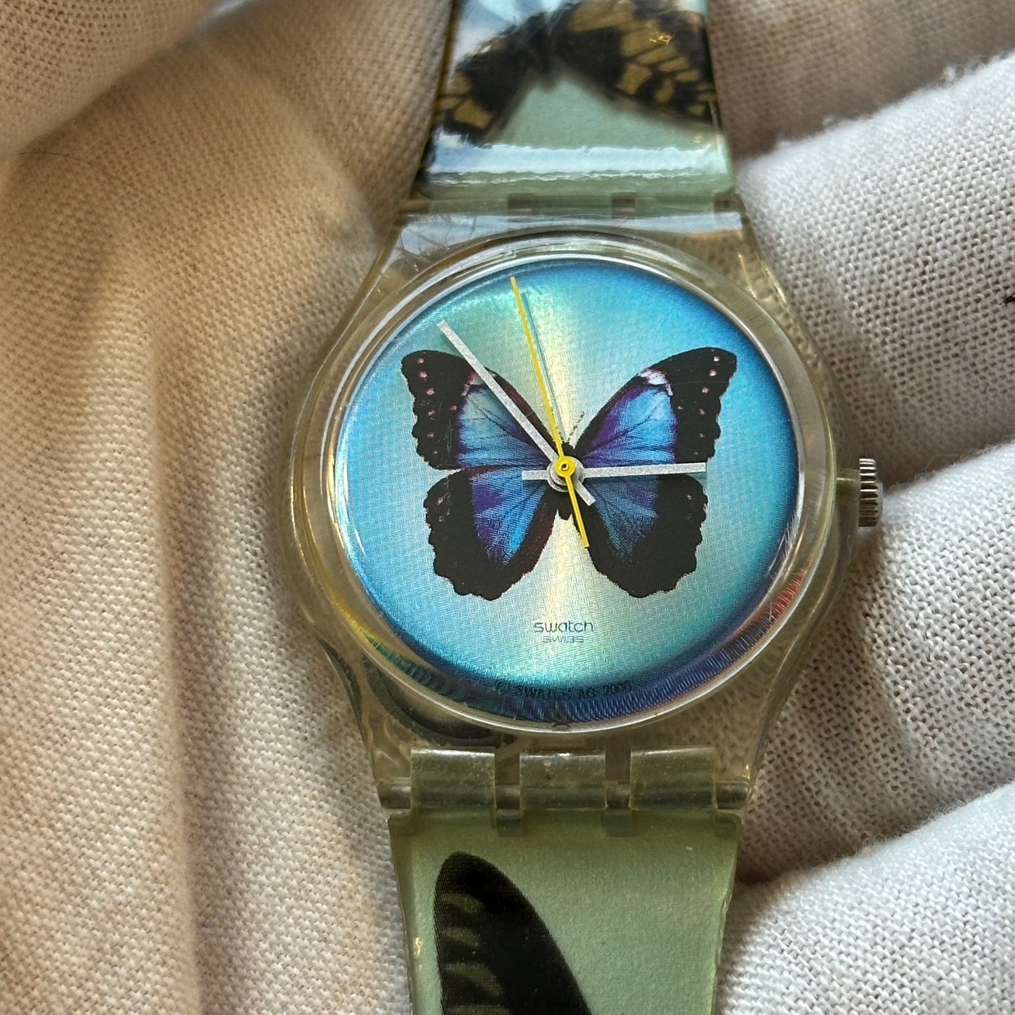 Reloj Swatch Sky Fly Mariposa Año 2000 Vintage GK347 ESCASO