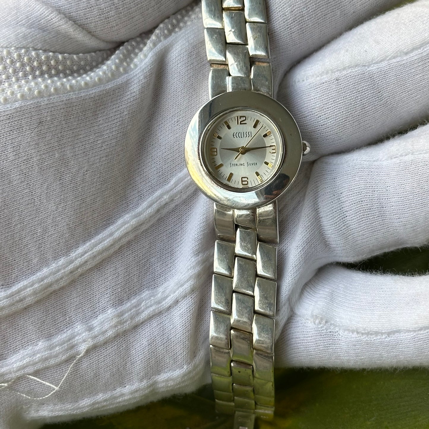 Reloj Joya Ecclissi Plata Maciza 80g Pulsera Reversible Años 2000 Mujer