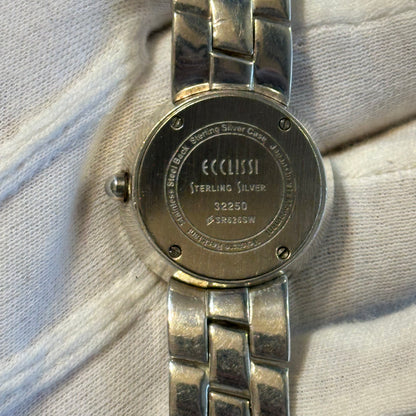 Reloj Joya Ecclissi Plata Maciza 80g Pulsera Reversible Años 2000 Mujer