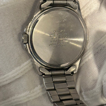 Reloj Casio Hombre MTP-1215A Negro Acero Años 2000
