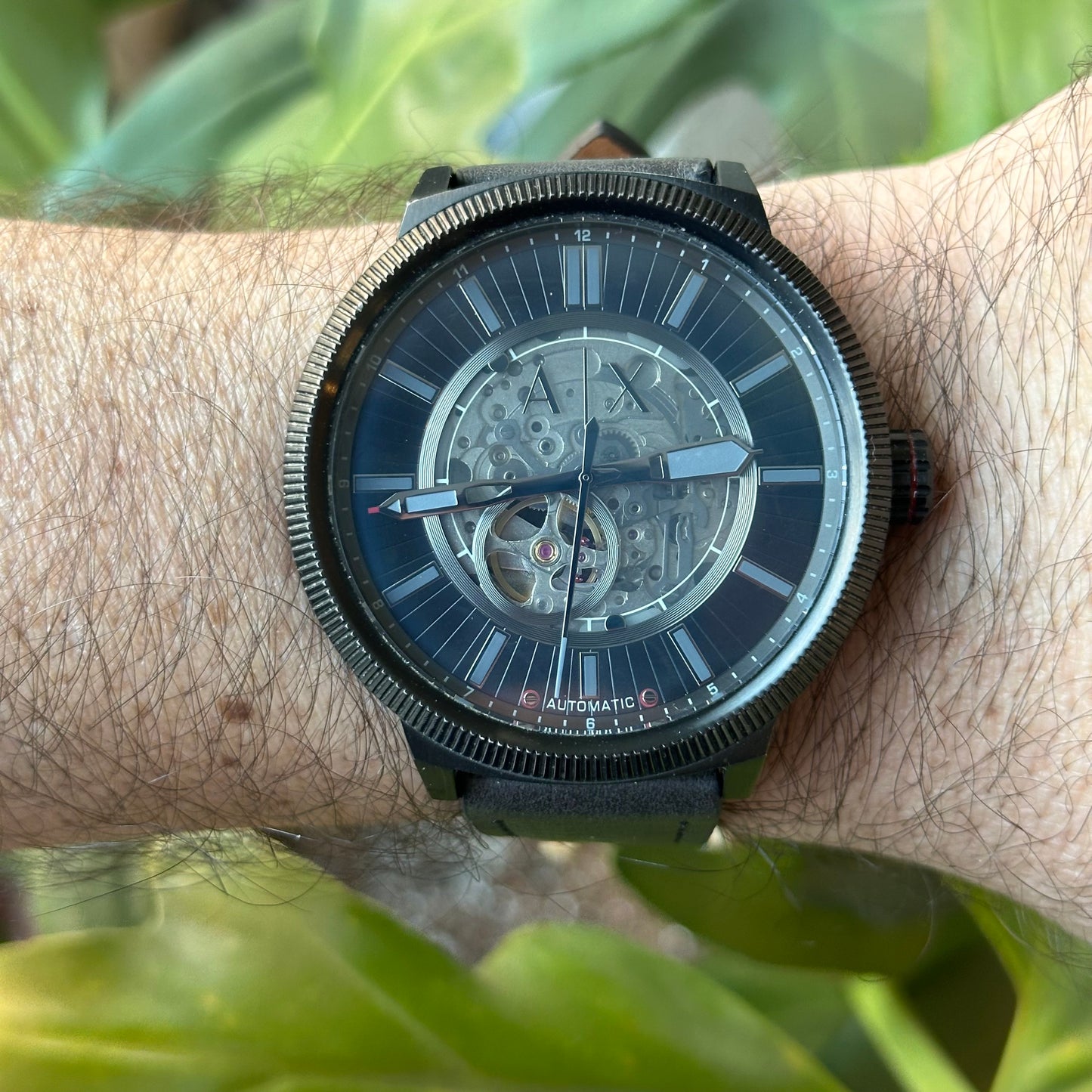 Reloj Armani Exchange AX1416 Hombre Automático Skeleton 2010s DESCONTINUADO