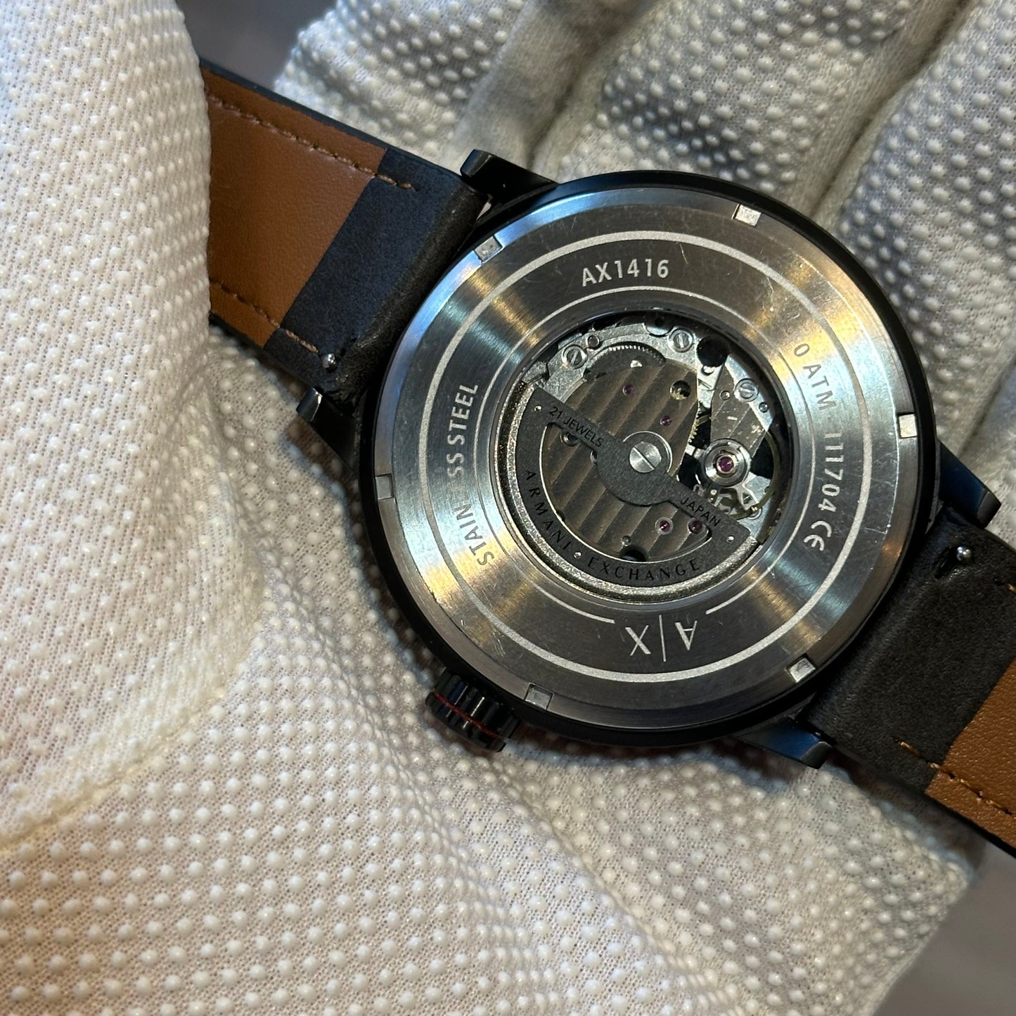 Reloj Armani Exchange AX1416 Hombre Automático Skeleton 2010s DESCONTINUADO