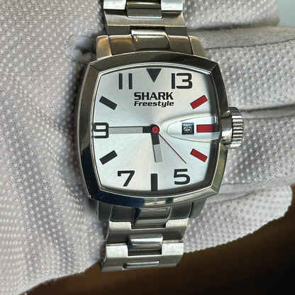 Reloj Freestyle Shark Hombre Años 2000 Acero 49mm oversized