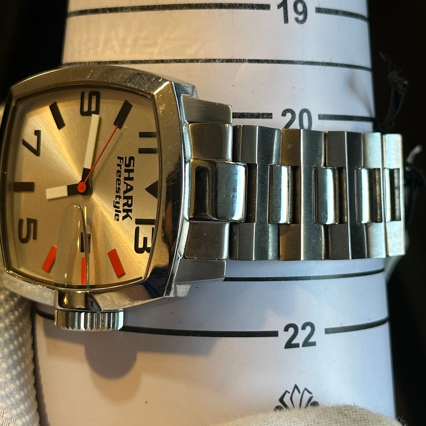 Reloj Freestyle Shark Hombre Años 2000 Acero 49mm oversized