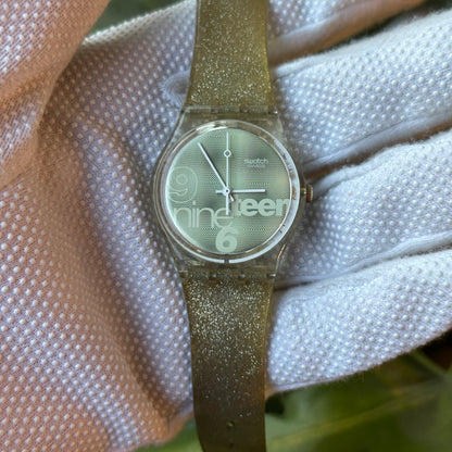 Reloj Swatch NineTeen GK216 Unisex 1995 Holográfico