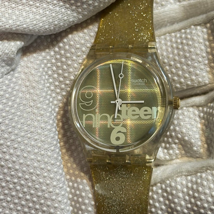 Reloj Swatch NineTeen GK216 Unisex 1995 Holográfico